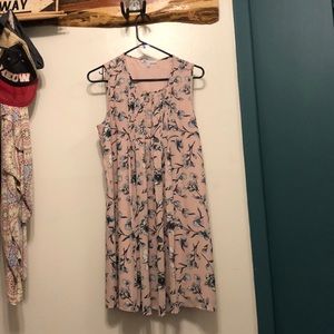 Pink floral dress